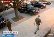 Смерть Захарченко попала на видео