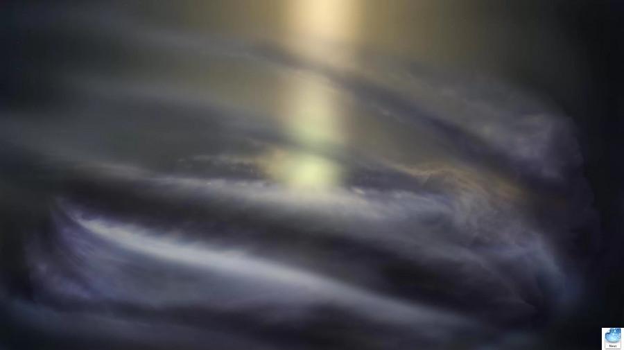 Получено первое изображение слабого закрученного кольца водорода вокруг черной дыры нашей Галактики